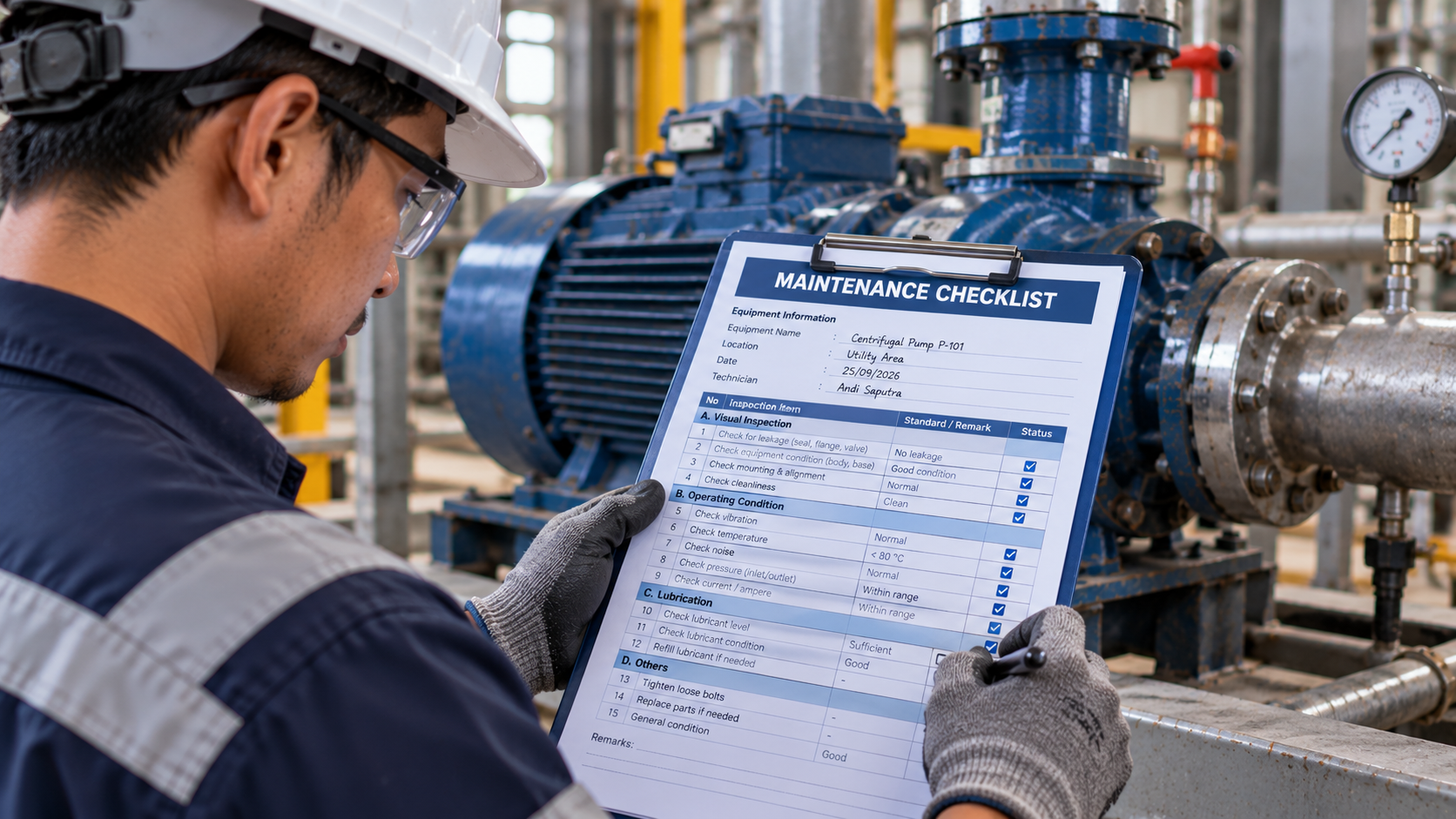 maintenance checklist